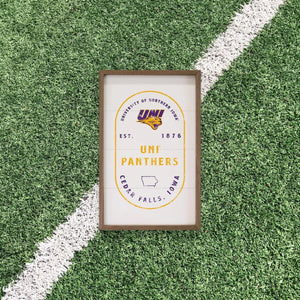 Northern Iowa Panthers Vertical |Northern Iowa Panthers Wall Art (Officially Licensed)