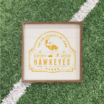 Load image into Gallery viewer, Iowa Hawkeyes Artwork | Iowa Hawkeyes Wall Art (Officially Licensed)Square
