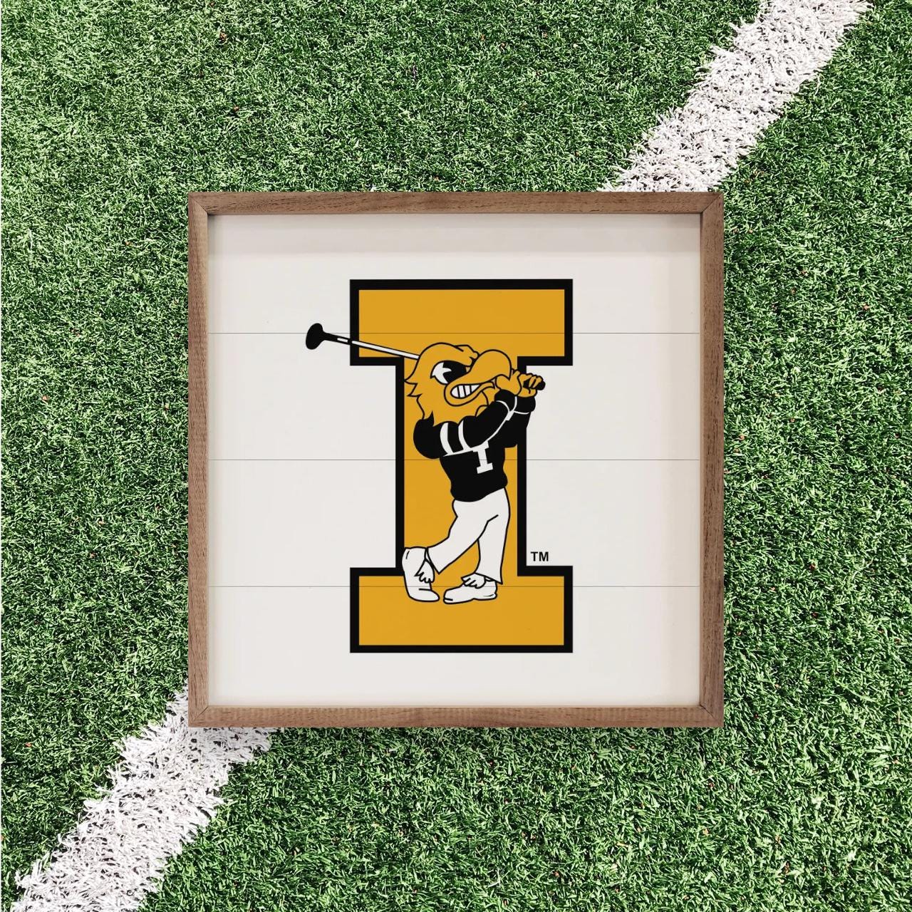 Iowa Hawkeyes Artwork | Iowa Hawkeyes Wall Art (Officially Licensed)Square