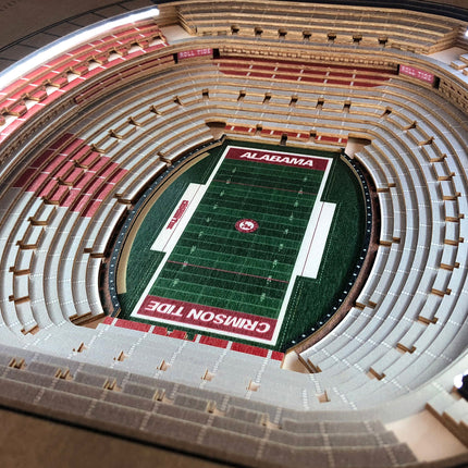 Alabama Crimson Tide 25-Layer StadiumView End Table