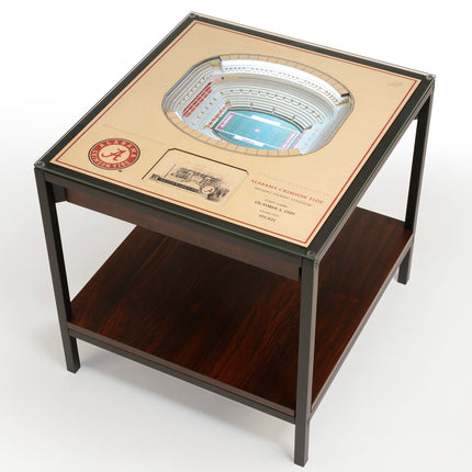 Alabama Crimson Tide 25-Layer StadiumView End Table