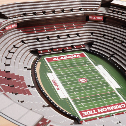 Alabama Crimson Tide  25-Layer StadiumViews 3D Wall Art