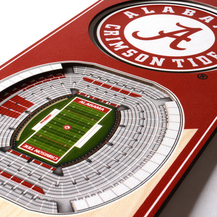 Alabama Crimson Tide 3D Stadium 6x19 Banners