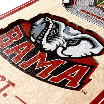Alabama Crimson Tide 3D Stadium 6x19 Banners