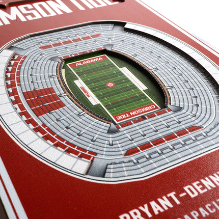 Alabama Crimson Tide 8x32 3D Stadium Banner