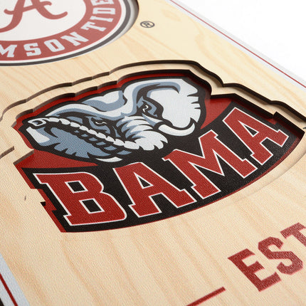 Alabama Crimson Tide 8x32 3D Stadium Banner