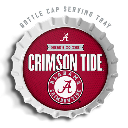Alabama Crimson Tide Bottle Cap Serving Tray