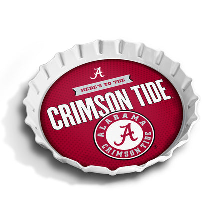 Alabama Crimson Tide Bottle Cap Serving Tray
