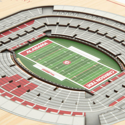 Alabama Crimson Tide 5-Layer 3D StadiumView Wall Art