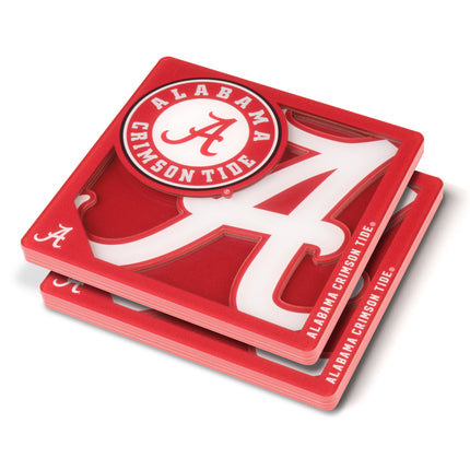 Alabama Crimson Tide 3D Logo Series Coasters