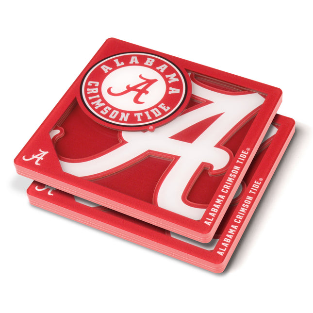 Alabama Crimson Tide 3D Logo Series Coasters