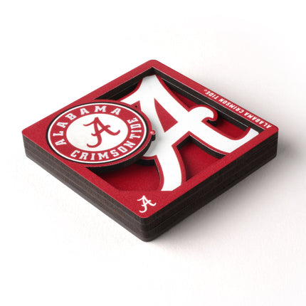 Alabama Crimson Tide 3D Logo Series Magnet