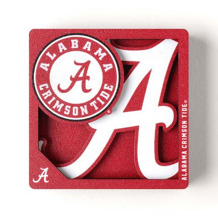Alabama Crimson Tide 3D Logo Series Magnet