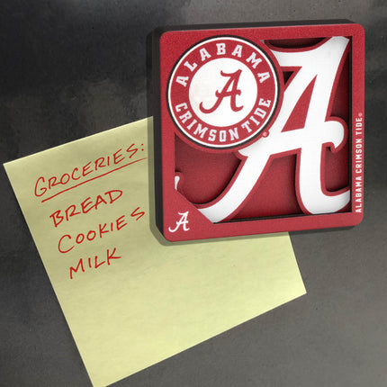 Alabama Crimson Tide 3D Logo Series Magnet
