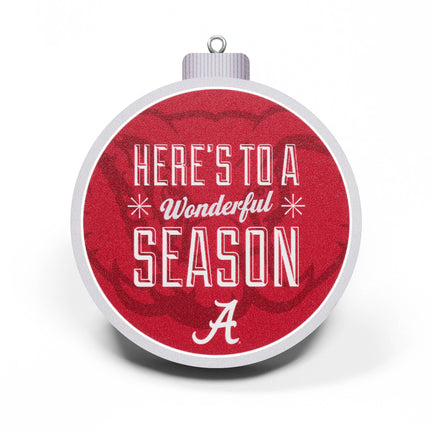 Alabama Crimson Tide 3D Logo Series Ornament