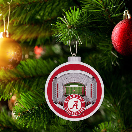 Alabama Crimson Tide 3D StadiumView Ornaments