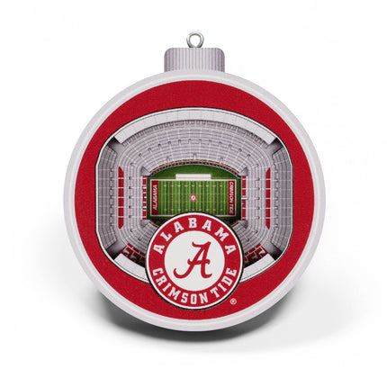 Alabama Crimson Tide 3D StadiumView Ornaments