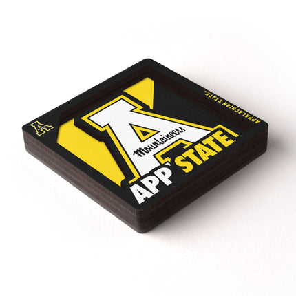 App State Mountaineers 3D Logo Series Magnet