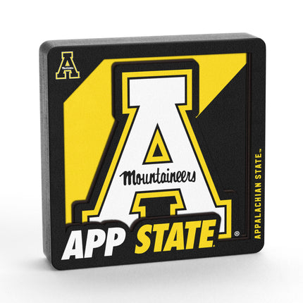 App State Mountaineers 3D Logo Series Magnet
