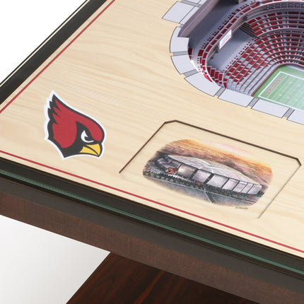Arizona Cardinals 25 Layer Stadium View Lighted End Table