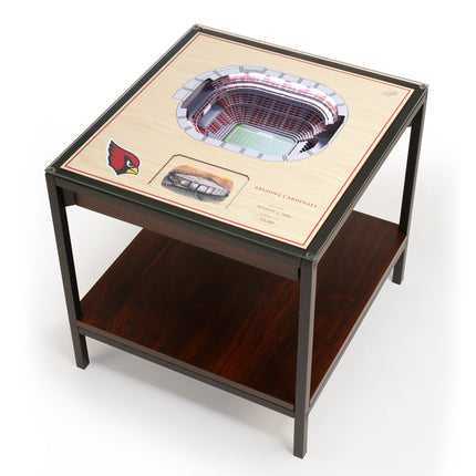 Arizona Cardinals 25 Layer Stadium View Lighted End Table