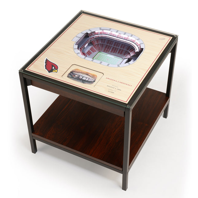 Arizona Cardinals 25 Layer Stadium View Lighted End Table