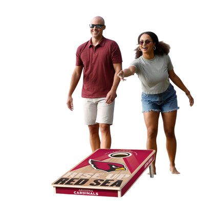 Arizona Cardinals Cornhole Boards 2x4 Slogan Series