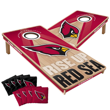 Arizona Cardinals Cornhole Boards 2x4 Slogan Series