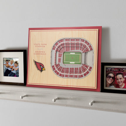 Arizona Cardinals 5-Layer 3D StadiumView Wall Art