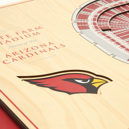 Arizona Cardinals 5-Layer 3D StadiumView Wall Art