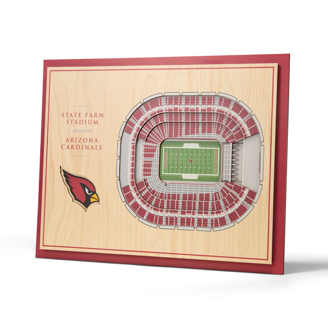 Arizona Cardinals 5-Layer 3D StadiumView Wall Art