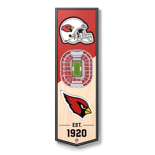 Arizona Cardinals 3D Stadium 6x19 Banners
