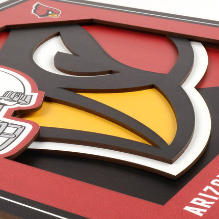Arizona Cardinals 3D Logo Series Wall Art - 12x12
