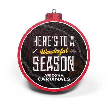 Arizona Cardinals 3D Logo Series Ornament