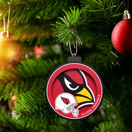 Arizona Cardinals 3D Logo Series Ornament