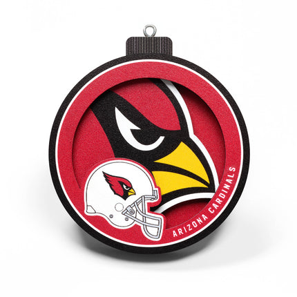 Arizona Cardinals 3D Logo Series Ornament