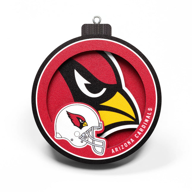 Arizona Cardinals 3D Logo Series Ornament