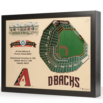 Arizona Diamondbacks 25 Layer Stadium Art