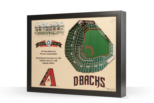 Arizona Diamondbacks 25 Layer Stadium Art