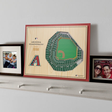 Arizona Diamondbacks 5-Layer 3D StadiumView Wall Art