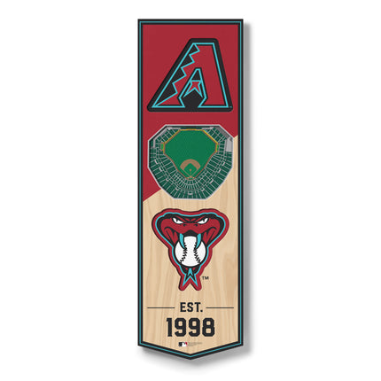 Arizona Diamondbacks 3D Stadium 6x19 Banners