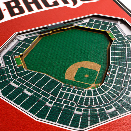 Arizona Diamondbacks 8x32 3D Stadium Banner