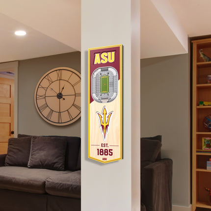 Arizona State Sun Devils 3D Stadium 6x19 Banners