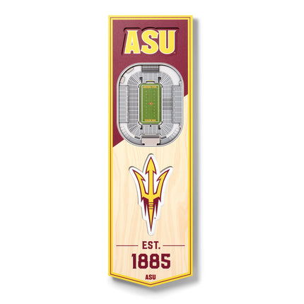 Arizona State Sun Devils 3D Stadium 6x19 Banners