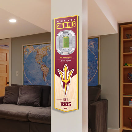 Arizona State Sun Devils 8x32 3D Stadium Banner