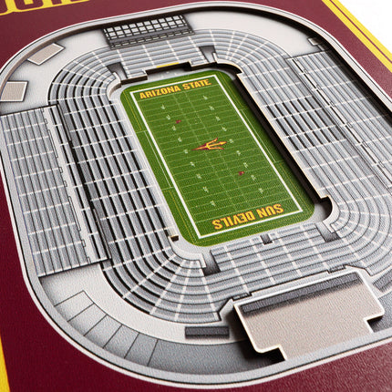 Arizona State Sun Devils 8x32 3D Stadium Banner