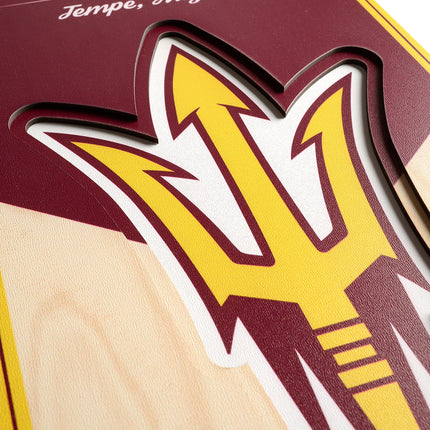 Arizona State Sun Devils 8x32 3D Stadium Banner