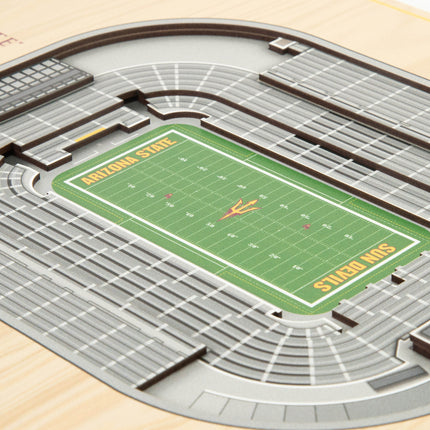 Arizona State Sun Devils 5-Layer 3D StadiumView Wall Art