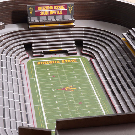 Arizona State Sun Devils 25-Layer StadiumViews 3D Wall Art