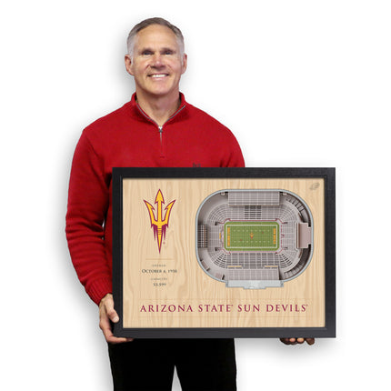 Arizona State Sun Devils 25-Layer StadiumViews 3D Wall Art